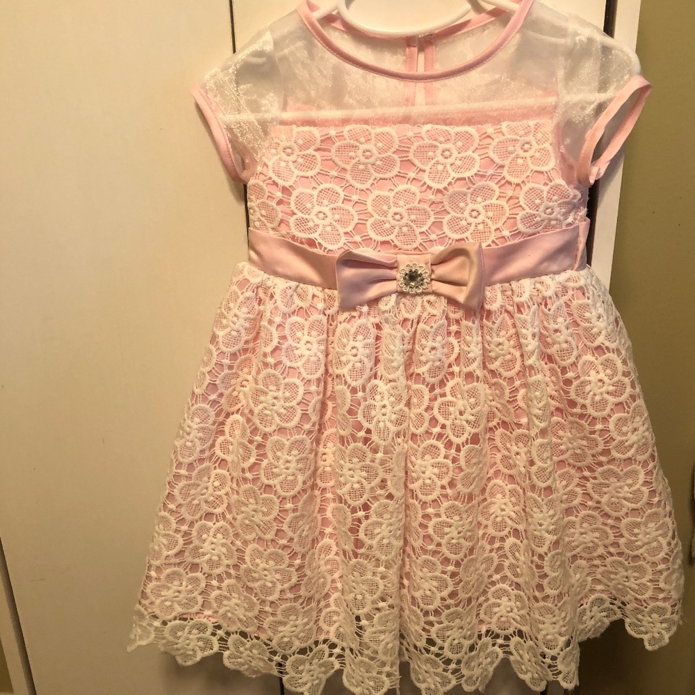 Pink & White Special Occasion Dress